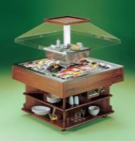 Стол шведский охлаждаемый Tecfrigo Oasi 4M Fish темн.орех