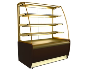 Витрина кондитерская Kayman K-Вк-900 бронза