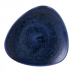 Купить тарелка мелкая треугольная 22,9см, без борта, stonecast plume, цвет ultramarine plultr91 – цена от завода, доставка до двери | RuOborudovanie.ru