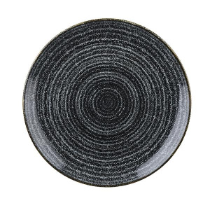 Тарелка мелкая 28,8СМ, без борта, цвет Charcoal Black, Studio Prints Spcbev111
