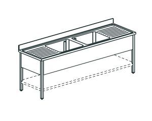 Ванна моечная Apach Chef Line L2S207-552Wsh