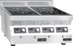 Купить плита индукционная abat кип-47н-5,0 арт.71000019570 4-х конфорочная настольная – цена от завода, доставка до двери | RuOborudovanie.ru