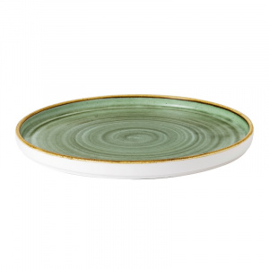 Тарелка мелкая Chefs Walled D26См H2См, с прямым бортом, Stonecast, цвет Samphire Green Ssgswp261