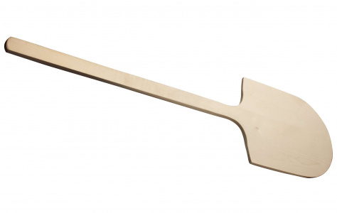 Лопата для пиццы деревянная из березы, длина ручки 70см, диаметр лопаты 30см