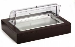 Поднос для нарезки 64Х46СМ H30См, с крышкой Roll-Top, с хладогентом, на дерев. Основании венге 51130 – купить в RuOborudovanie.ru с доставкой до двери Купить поднос для нарезки 64х46см h30см, с крышкой roll-top, с хладогентом, на дерев. основании венге 51130 – цена от завода, доставка до двери | RuOborudovanie.ru