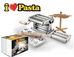 Тестораскатка-лапшерезка Imperia Titania Ilovepasta 695 ручная (набор для производства лапши)