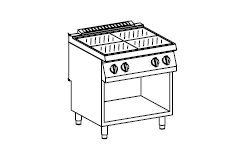 Плита со сплошной поверхностью 900 серии Apach Chef Line Slrste89Os