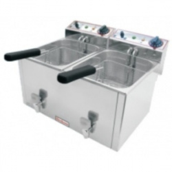 Фритюрница Beckers FR 8+8 на 16л, 6.6кВт, настольная, 400х520х350мм – купить в RuOborudovanie.ru с доставкой до двери Купить фритюрница beckers fr 8+8 на 16л, 6.6квт, настольная, 400х520х350мм – цена от завода, доставка до двери | RuOborudovanie.ru