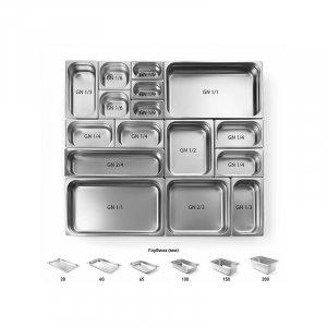 Гастроемкость FoodAtlas GN 2/1-150 нерж.сталь