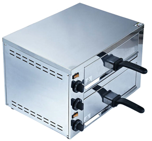 Печь для пиццы Hurakan HKN-MD0505 нерж. 2 камеры электрич.