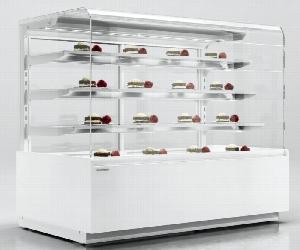 Витрина кондитерская Es system k Carina 05 1,0 б/бок,б/фронт.Панели,внут. Ral9003