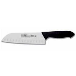Купить нож японский 18см с бороздками, черный horeca prime 28100.hr85000.180 – цена от завода, доставка до двери | RuOborudovanie.ru