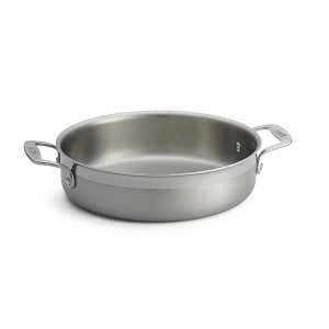 Лоток для жарки "Tri-Ply" D25,5См H6,5См 3,4Л, круглый, с ручками, нерж.сталь Cw7010