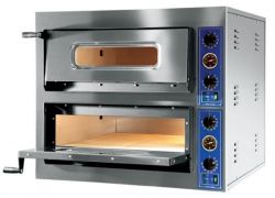 Печь для пиццы Xts F2/90 XA PS электрическая 2-камерная с подом 108х72см