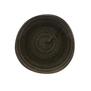 Тарелка мелкая "ВОЛНА" 18,6СМ, без борта, Stonecast Patina, цвет Iron Black Paibog71