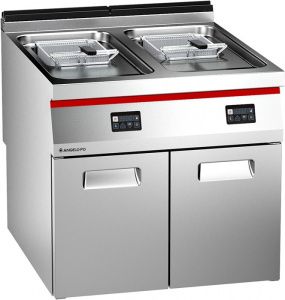 Фритюрница Angelo Po 1N1FR6ED 2 ванны 15+15л электрическая