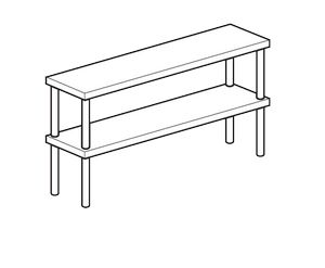 Полка настольная открытая Apach Chef Line Loso3522T2