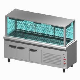 Прилавок-витрина холодильная с охл. Ванной на холод. Шкафу Emainox 8Vtrvvr22 8045049 встраиваемая
