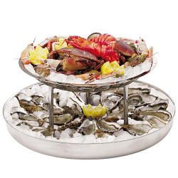 Купить блюдо для морепродуктов 2-ярусное d45-36см h26см, нерж.сталь/алюминий 41591-90 – цена от завода, доставка до двери | RuOborudovanie.ru