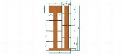 Стеллаж выставочный T&T 1022Х400Х2120 Jau