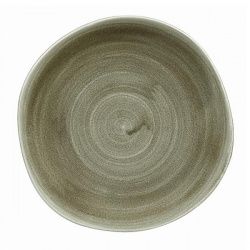 Купить тарелка мелкая "волна" 26,4см, без борта, stonecast patina, цвет burnished green pabgog101 – цена от завода, доставка до двери | RuOborudovanie.ru