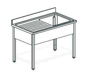 Ванна моечная Apach Chef Line Ls126-54Lwsh