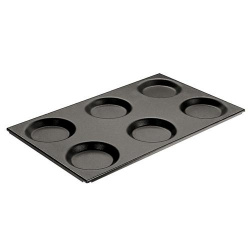 Противень Paderno 41755-11, 53х32,5см, Gn 1/1 6 порций по D12,5см, алюм. С антиприг.покрытием – купить в RuOborudovanie.ru с доставкой до двери Купить противень paderno 41755-11, 53х32,5см, gn 1/1 6 порций по d12,5см, алюм. с антиприг.покрытием – цена от завода, доставка до двери | RuOborudovanie.ru