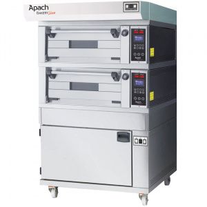 Печь для пиццы Apach E2L2Pzp Dpbi-T подовая с расстойкой