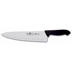 Нож поварской "ШЕФ" 25СМ с бороздками, черный Horeca Prime 28100.Hr80000.250 – купить в RuOborudovanie.ru с доставкой до двери Купить нож поварской "шеф" 25см с бороздками, черный horeca prime 28100.hr80000.250 – цена от завода, доставка до двери | RuOborudovanie.ru