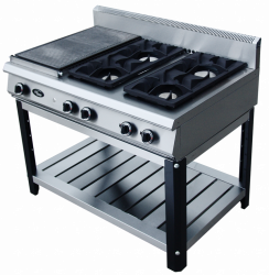 Купить плита газовая grill master ф6жтлспг на подставке (1 закрытая и 4 открытых горелки) – цена от завода, доставка до двери | RuOborudovanie.ru