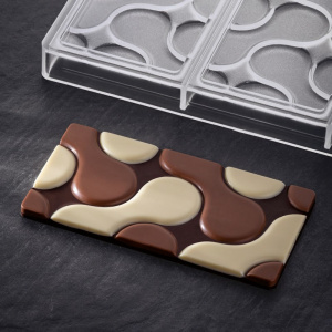 Форма для шок. "Chocolate Bar Flow" 154Х77ММ H8Мм, 100ГР, 3 ячейки, п/к Pc5007Fr