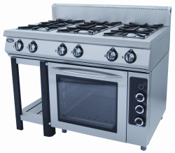 Плита газовая 6-ти горелочная Grill Master Ф6ПДГ/800(э) с электрической духовкой – купить в RuOborudovanie.ru с доставкой до двери Купить плита газовая 6-ти горелочная grill master ф6пдг/800(э) с электрической духовкой – цена от завода, доставка до двери | RuOborudovanie.ru