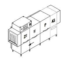 Машина посудомоечная Dihr Rx 326 As Dx+Dde+Hrp30/Деление 2 части